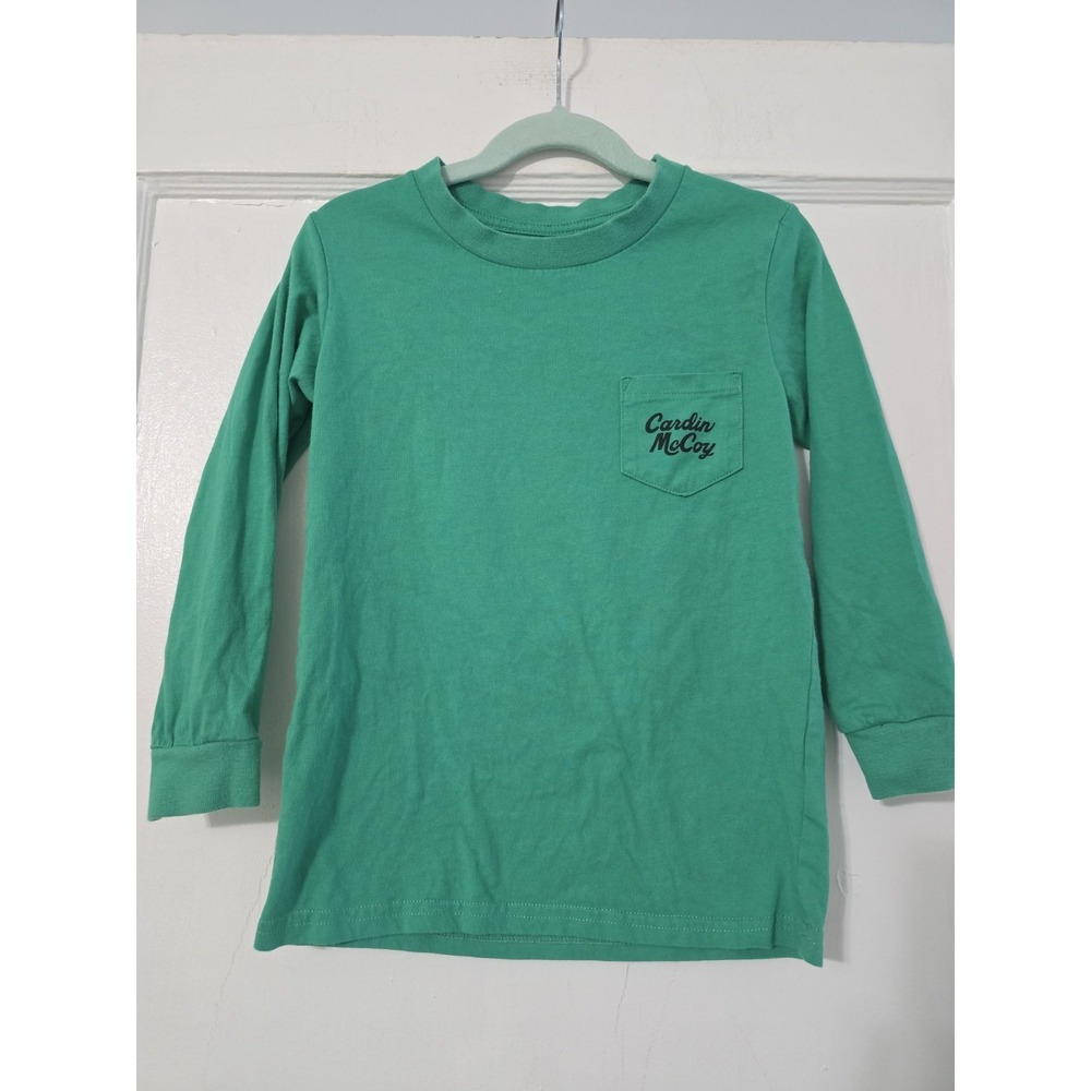 Cardin Mccoy Boys‎ Long Sleeve Mardi Gras Shirt Green Size XS (4/5)